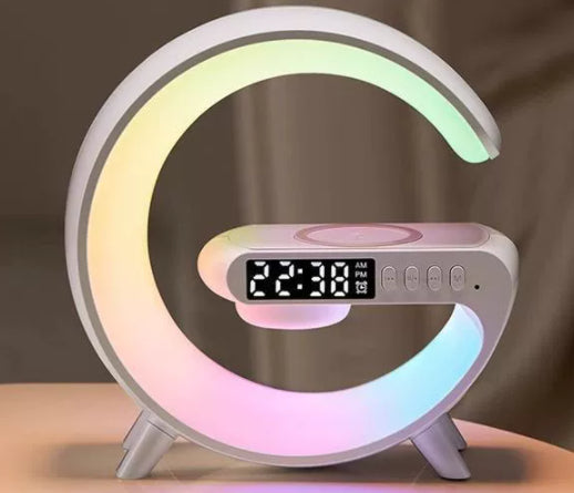 G Shape RGB Lamp With Wireless Charger & Bluetooth Speaker