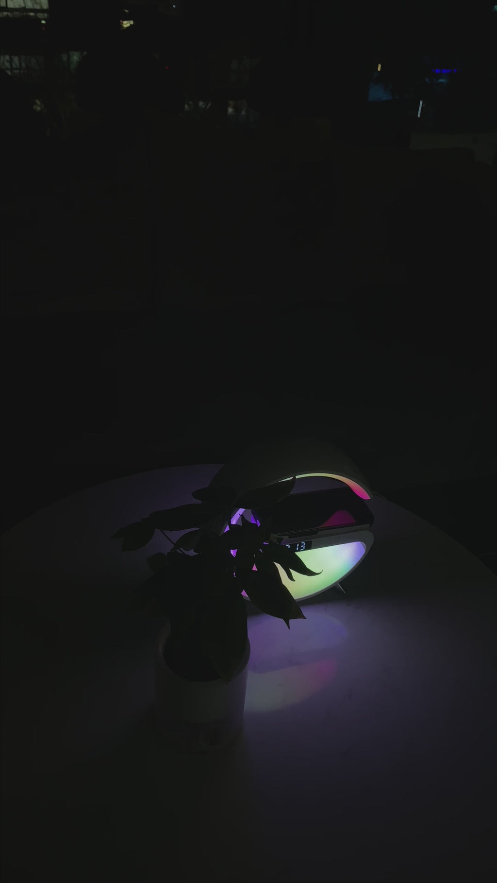 G Shape RGB Lamp With Wireless Charger & Bluetooth Speaker